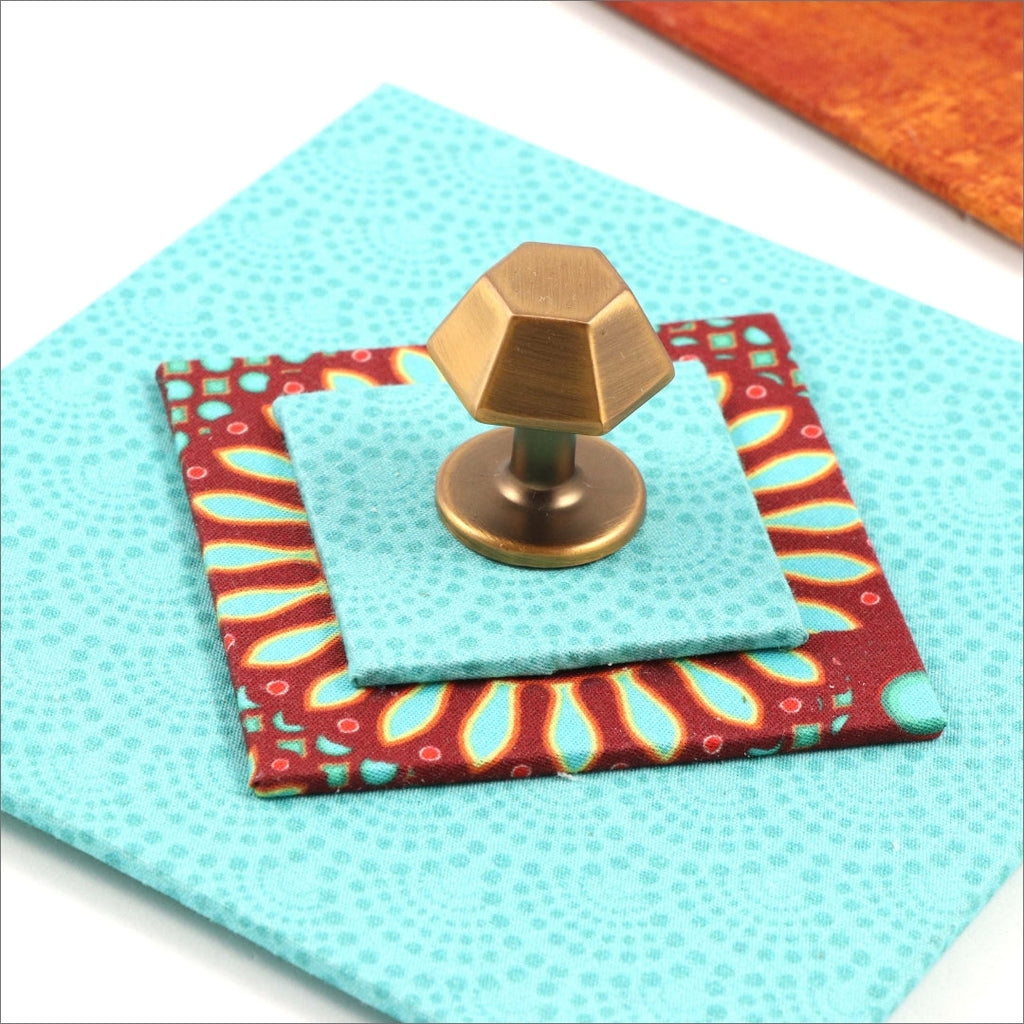 Square box DIY kit, fabric box kit, cartonnage kit 194, Video tutorial included