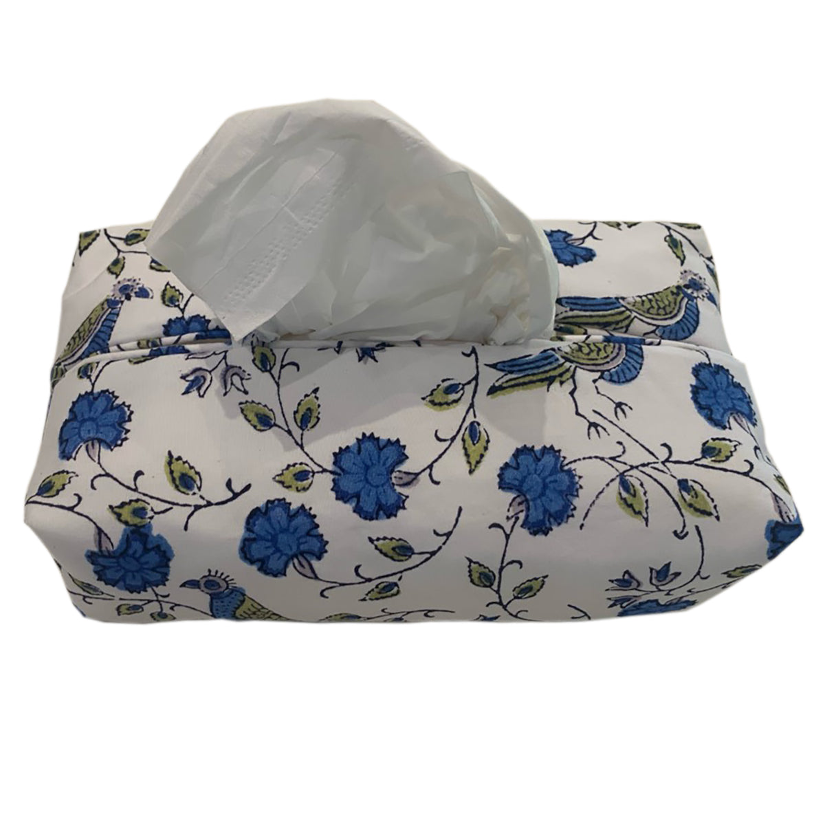 Fabric Tissue Box Cover - Bird Jal