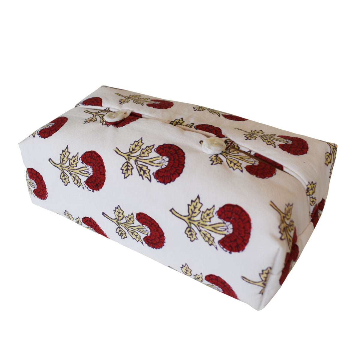 Fabric Tissue Box Cover - Bird Buta