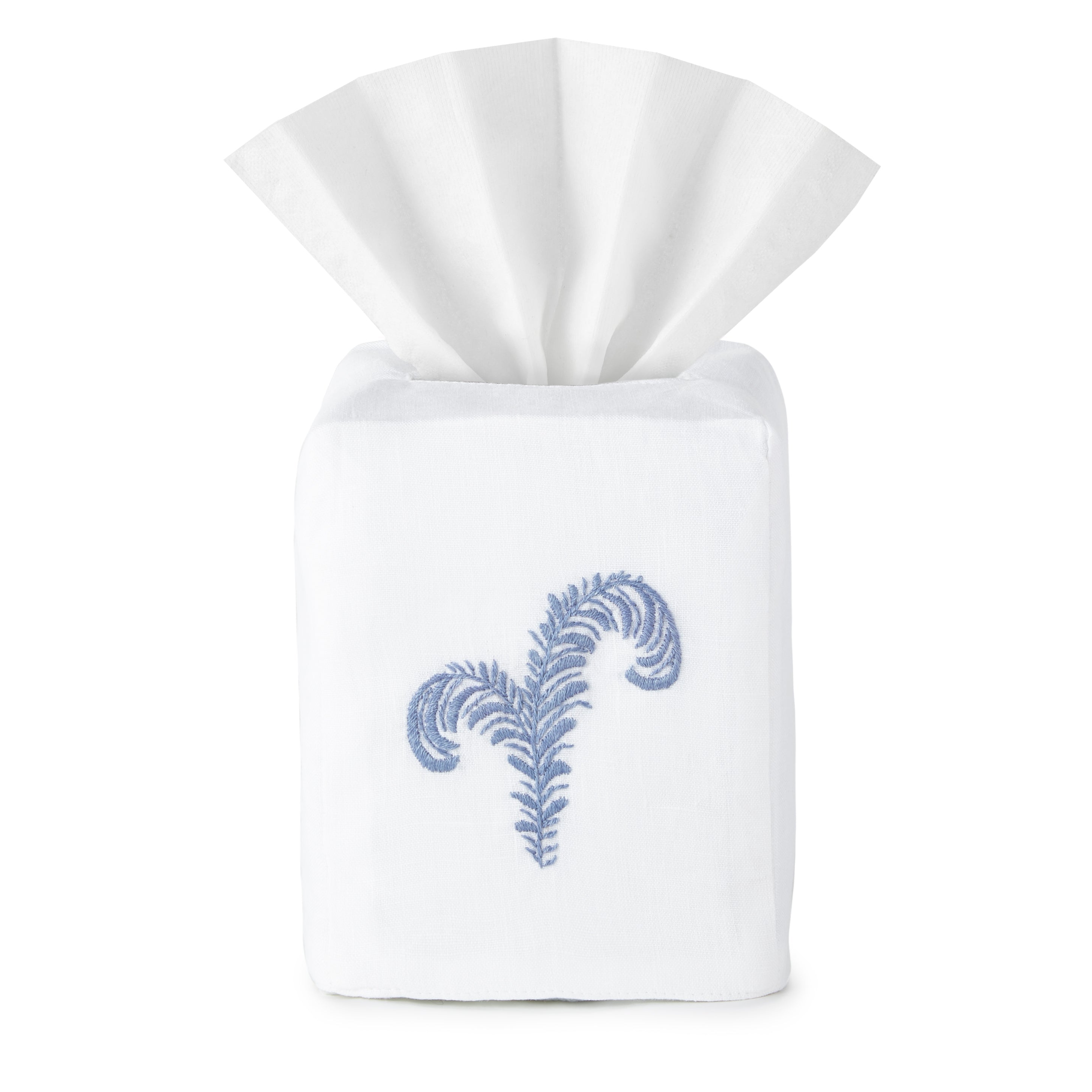 Egret Feather Tissue Box Cover