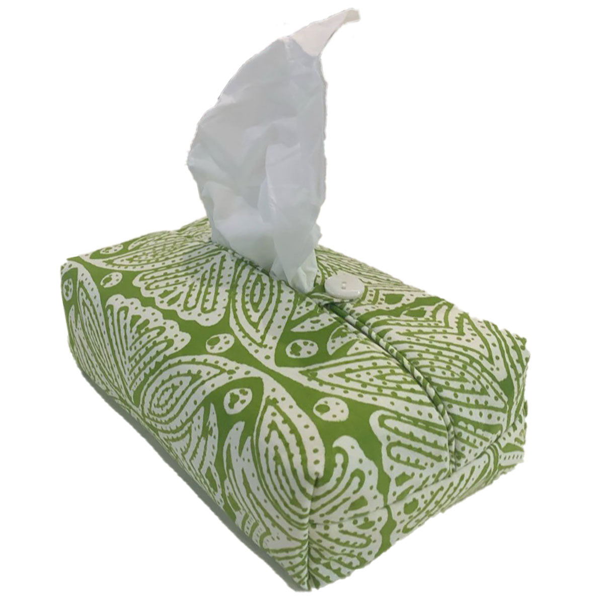 Fabric Tissue Box Cover - Square Flower