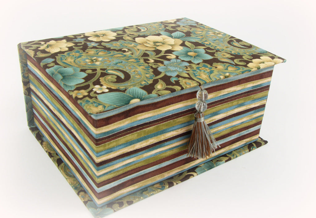 Fabric k-cup box DIY kit, cartonnage kit 143, online instructions included