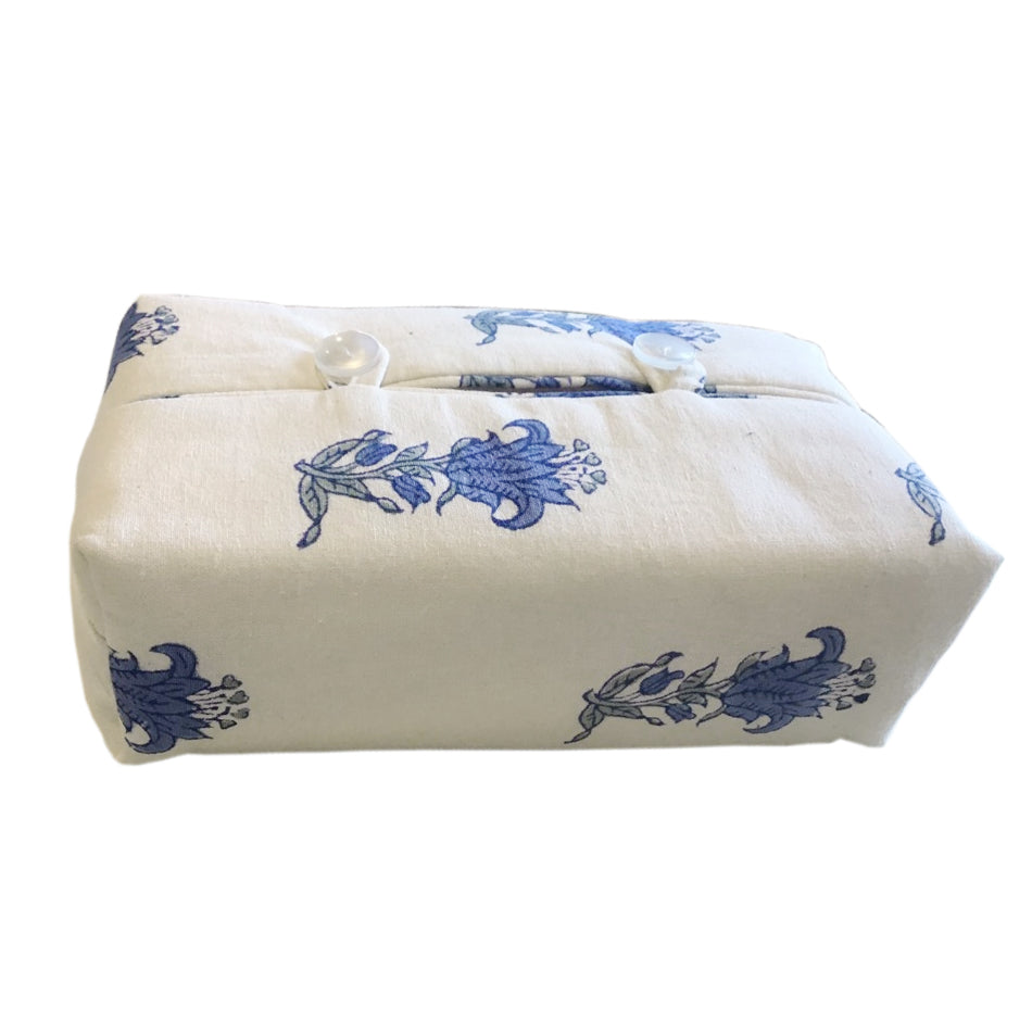 Fabric Tissue Box Cover Indian Lily