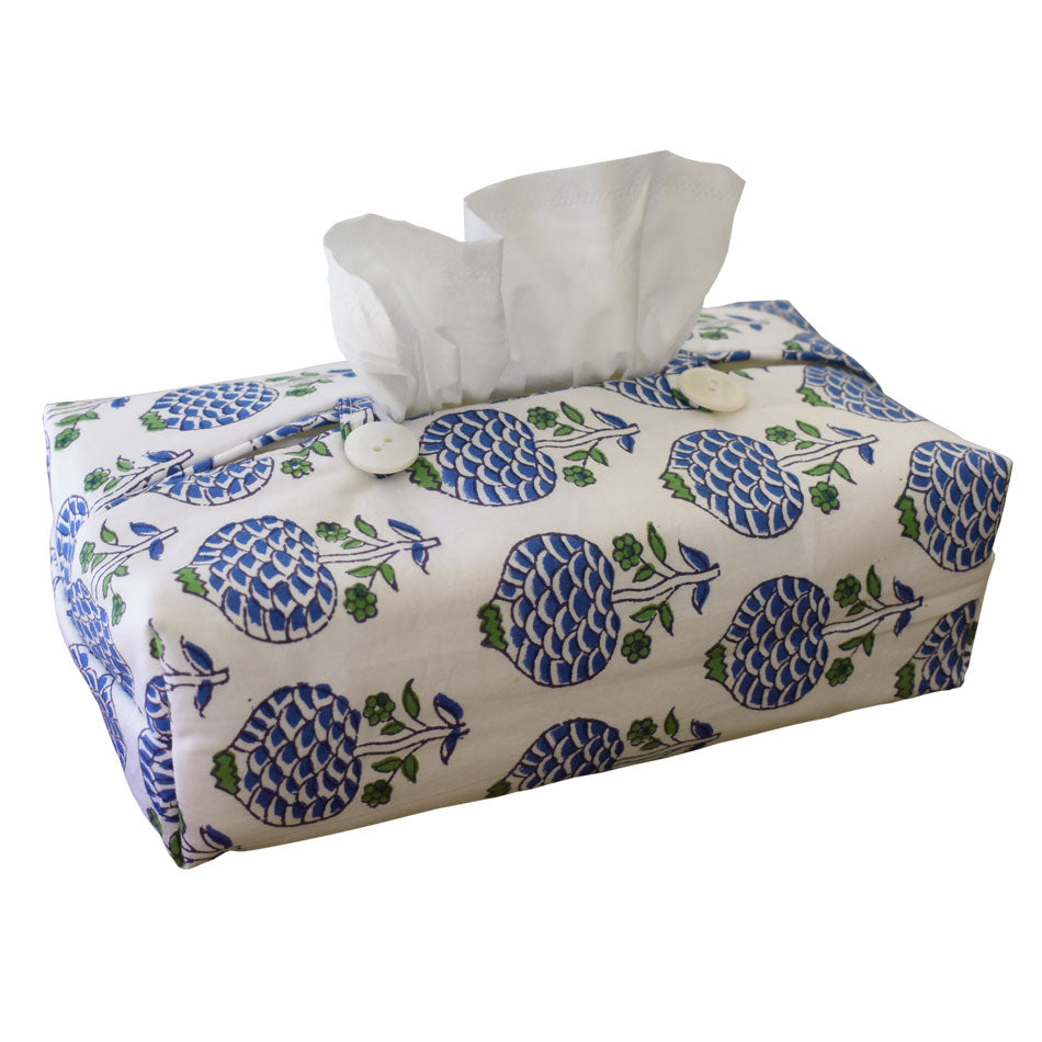 Fabric Tissue Box Cover - Moghul Rose