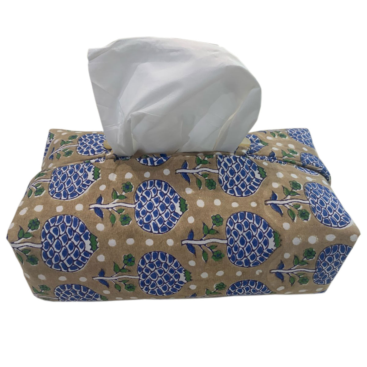 Fabric Tissue Box Cover - Moghul Rose