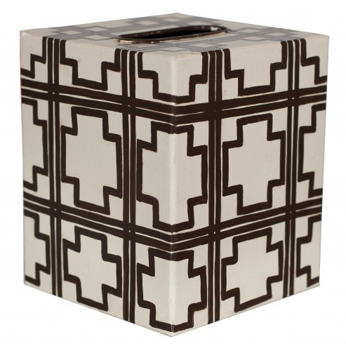 Worlds Away Kleenex Box Cream Squares - Matthew Izzo Home