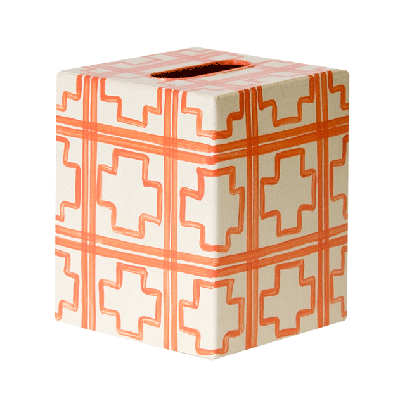 Worlds Away Kleenex Box Cream Squares - Matthew Izzo Home