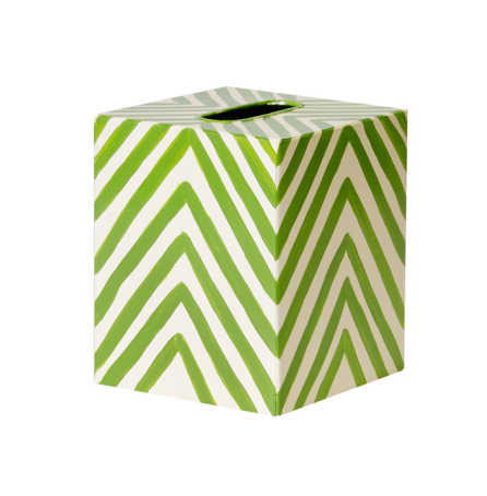 Worlds Away Kleenex Zebra Pattern Box - Matthew Izzo Home