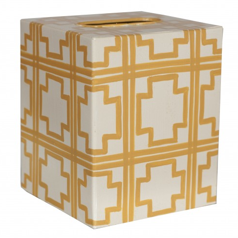 Worlds Away Kleenex Box Cream Squares - Matthew Izzo Home