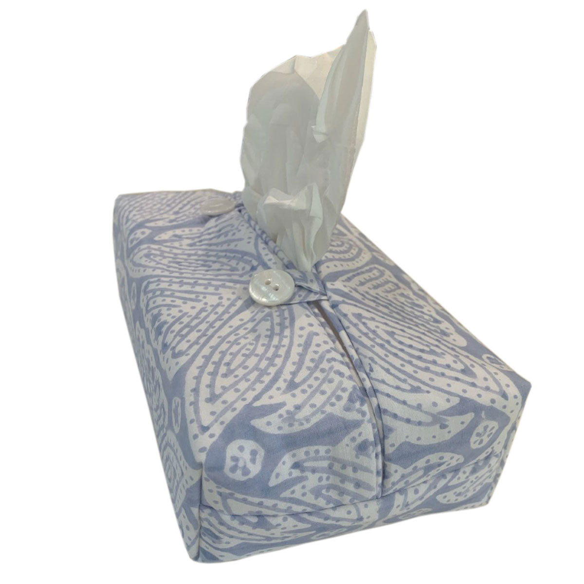 Fabric Tissue Box Cover - Square Flower