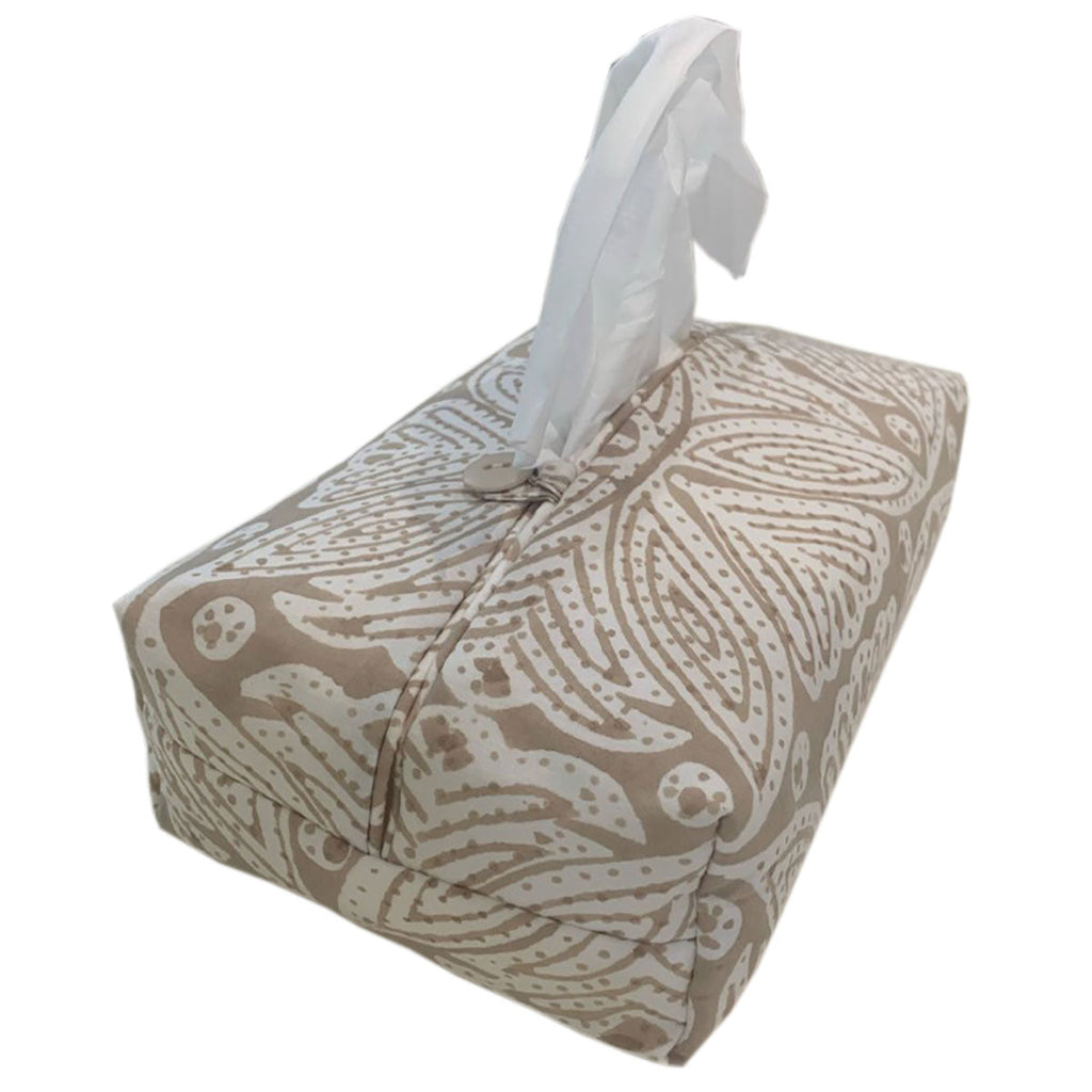 Fabric Tissue Box Cover - Square Flower