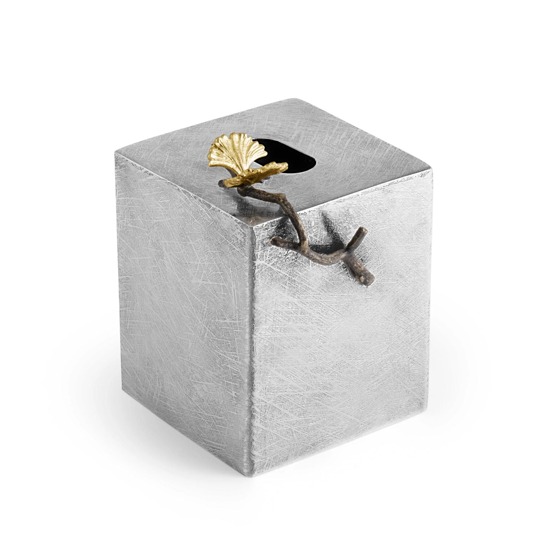 Butterfly Ginkgo Tissue Box - Square by Michael Aram