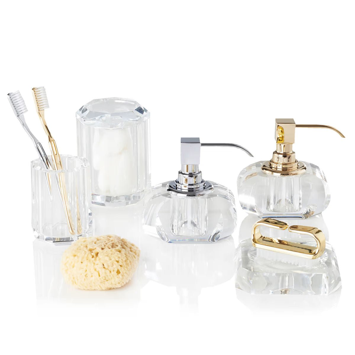 Crystal Clear Glass  Luxury Bathroom Accessories - Tissue Box