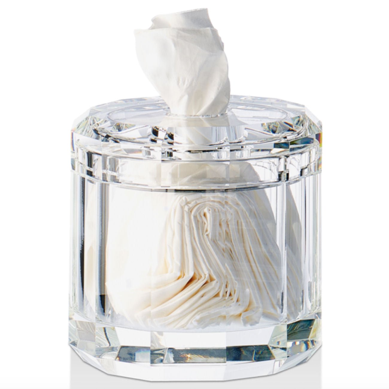 Crystal Clear Glass  Luxury Bathroom Accessories - Tissue Box