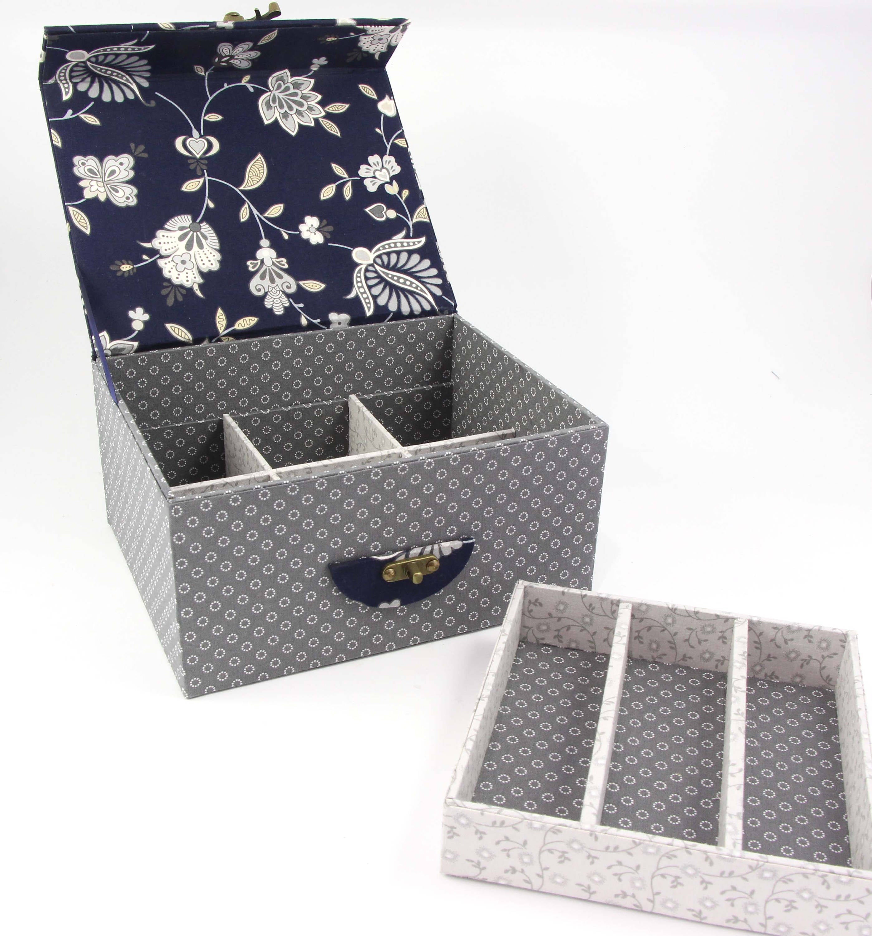Fabric treasure chest DIY kit, cartonnage kit 154, exclusive book kit