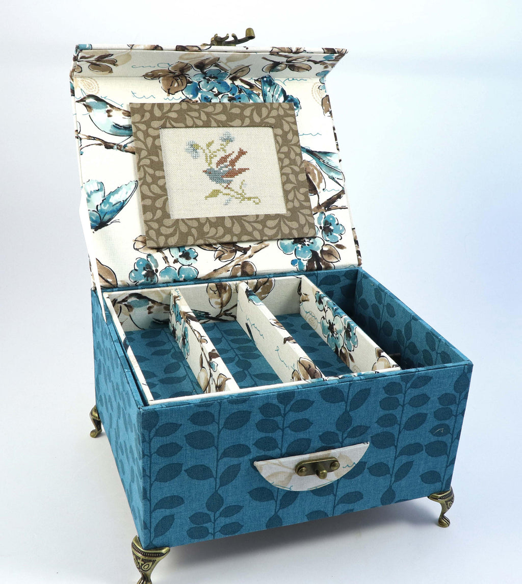 Fabric treasure chest DIY kit, cartonnage kit 154, exclusive book kit