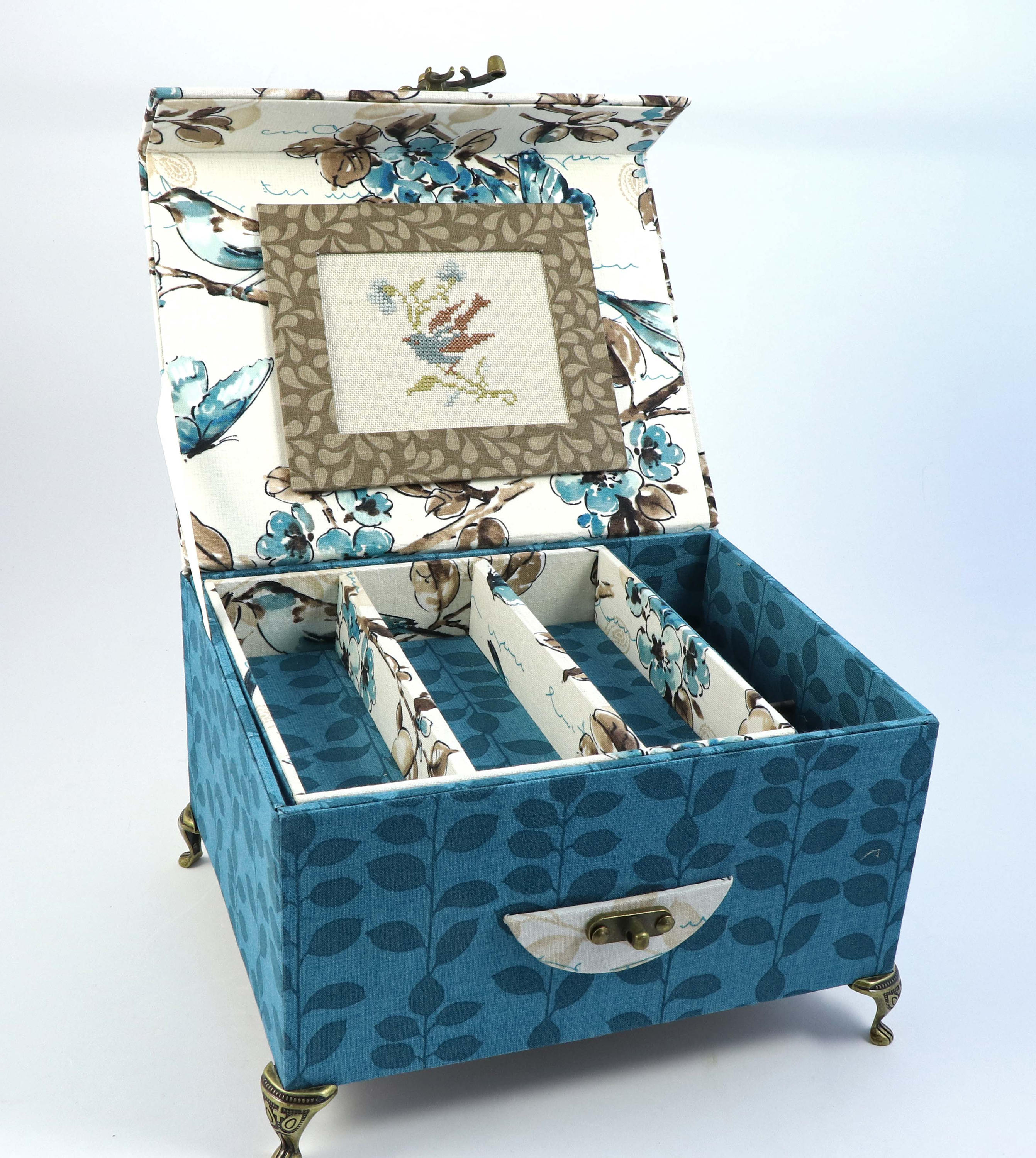 Fabric treasure chest DIY kit, cartonnage kit 154, exclusive book kit