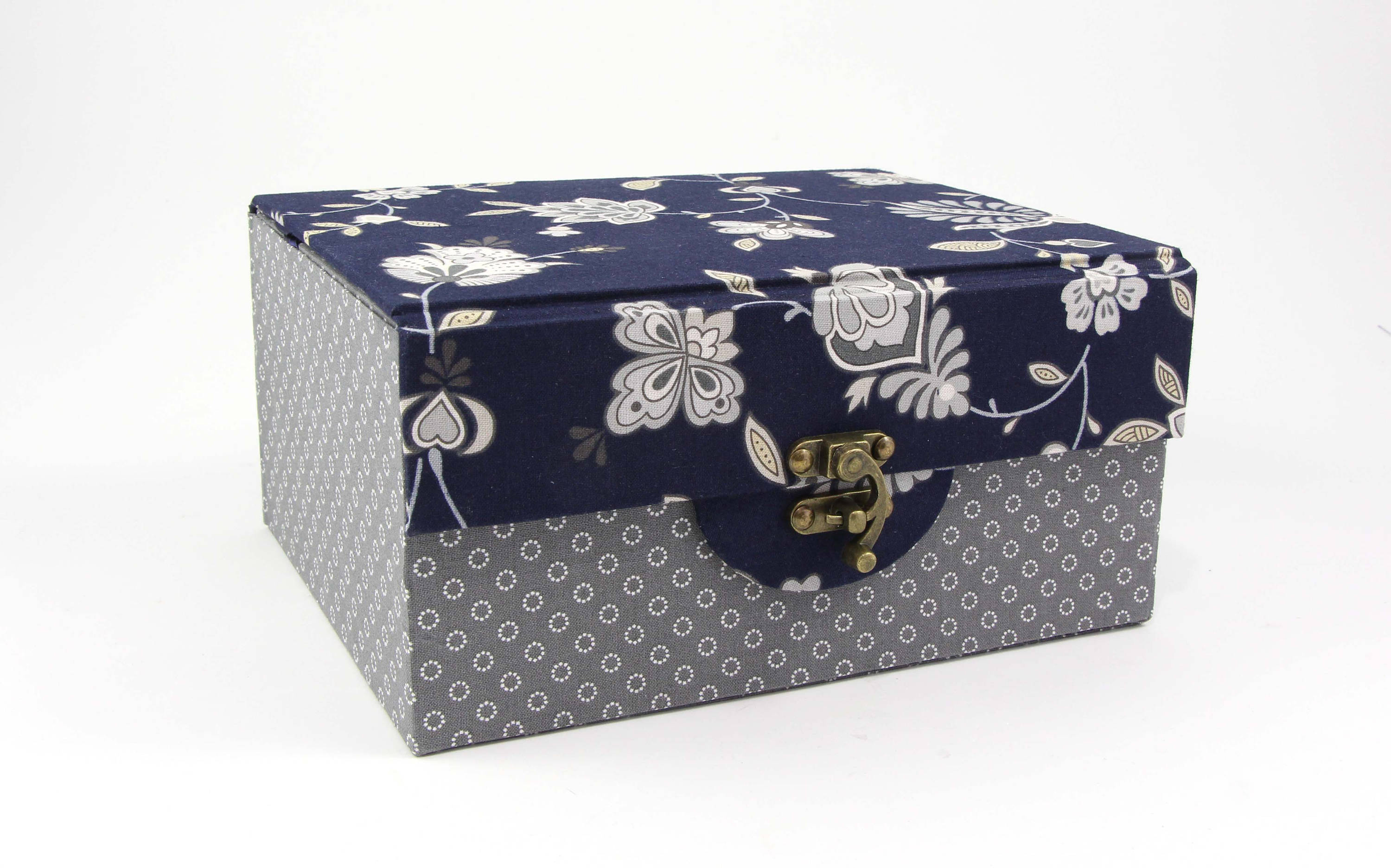 Fabric treasure chest DIY kit, cartonnage kit 154, exclusive book kit
