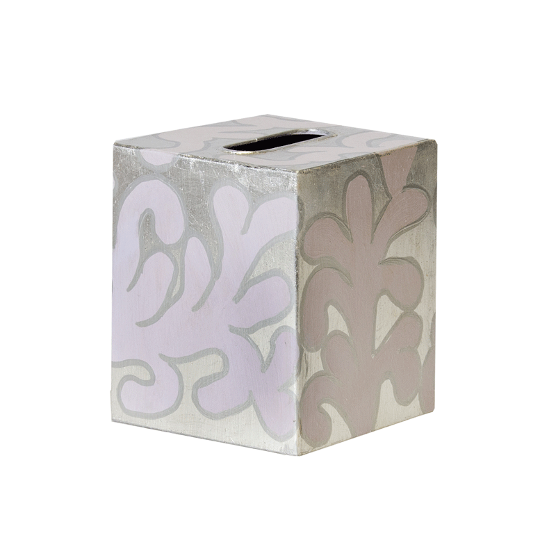 Worlds Away Kleenex Box Cream Pattern - Matthew Izzo Home