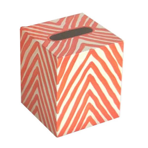 Worlds Away Kleenex Zebra Pattern Box - Matthew Izzo Home