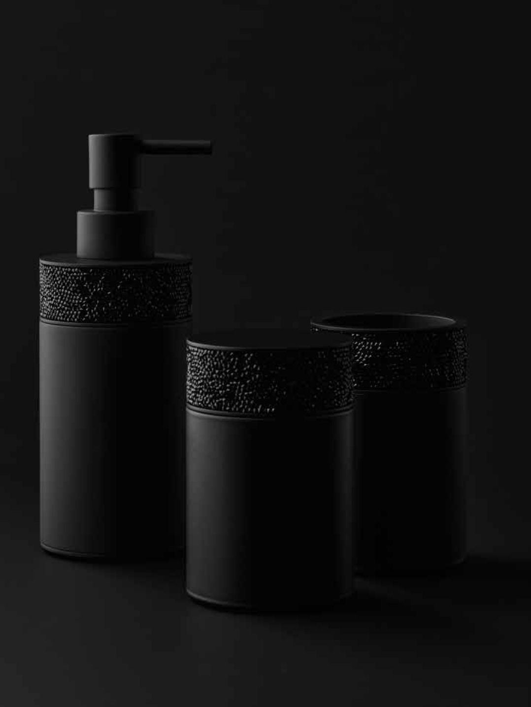 Luxury Black Matt Tissue Box with Swarowski® Crystals