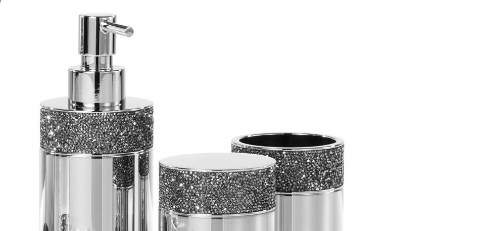 Luxury Chrome Tissue Box with Swarowski® Crystals