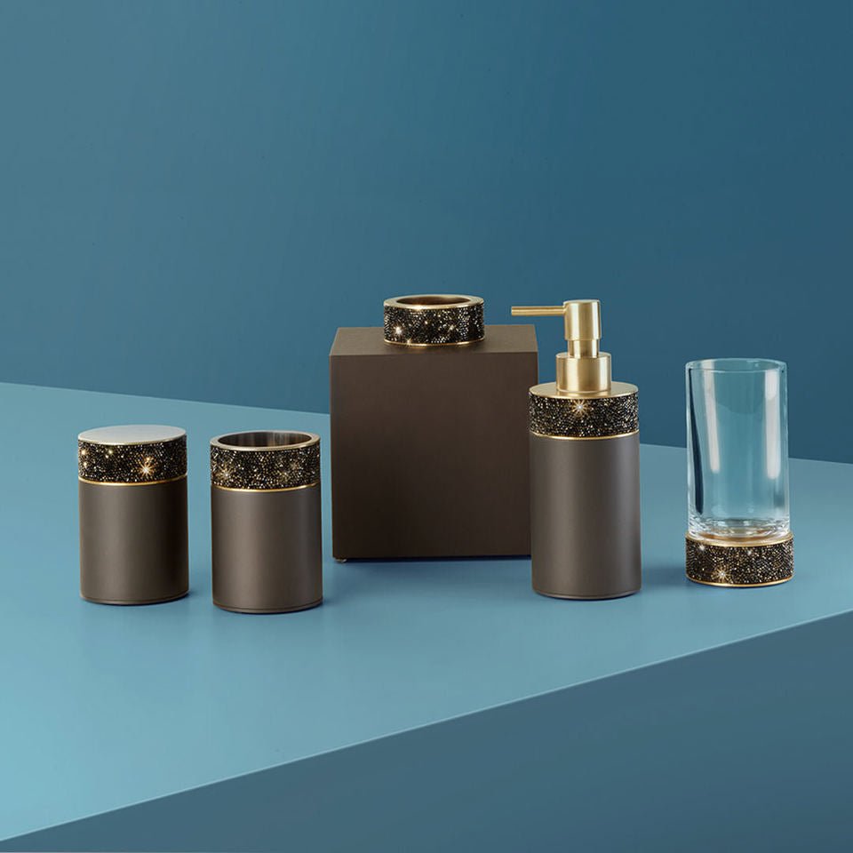 Luxury Dark Bronze Tissue Box Swarowski® Crystal