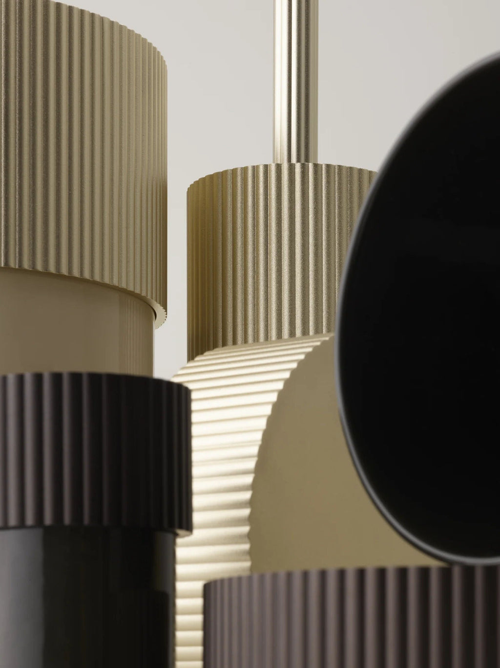 Luxury Dark Brown Aluminium & Porcelain Tissue Holder / Mocca & Moor