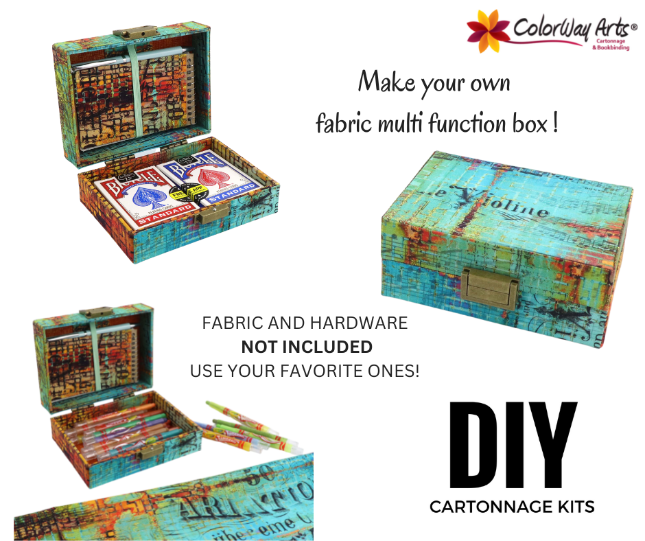 Multi function box short DIY kit, cartonnage kit 221a