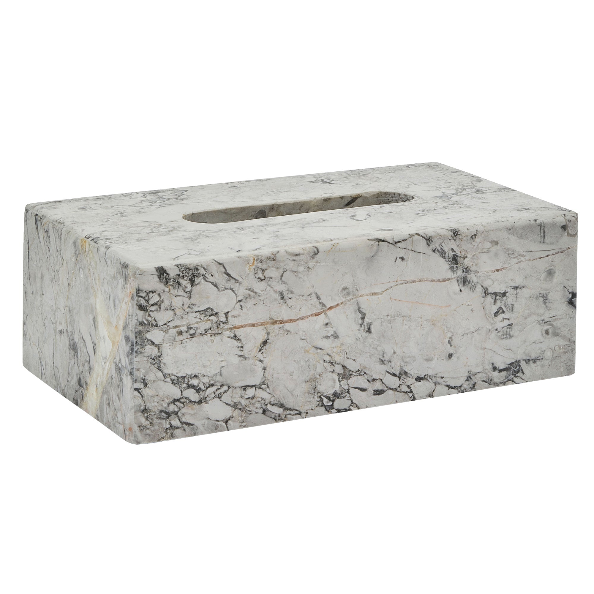 Nero White Stone Bathroom Accessories - Luxury Tissue Holder