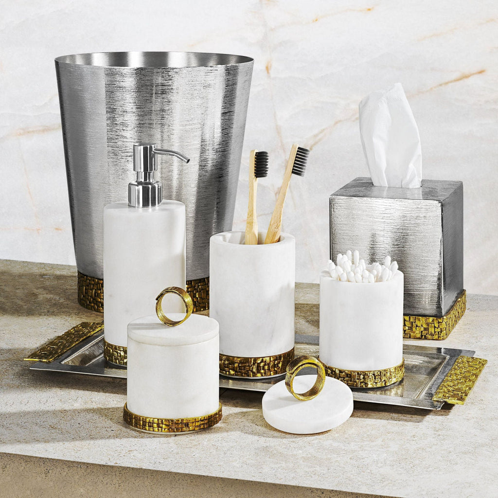 Palm Bath Collection - Tissue Box Holder by Michael Aram