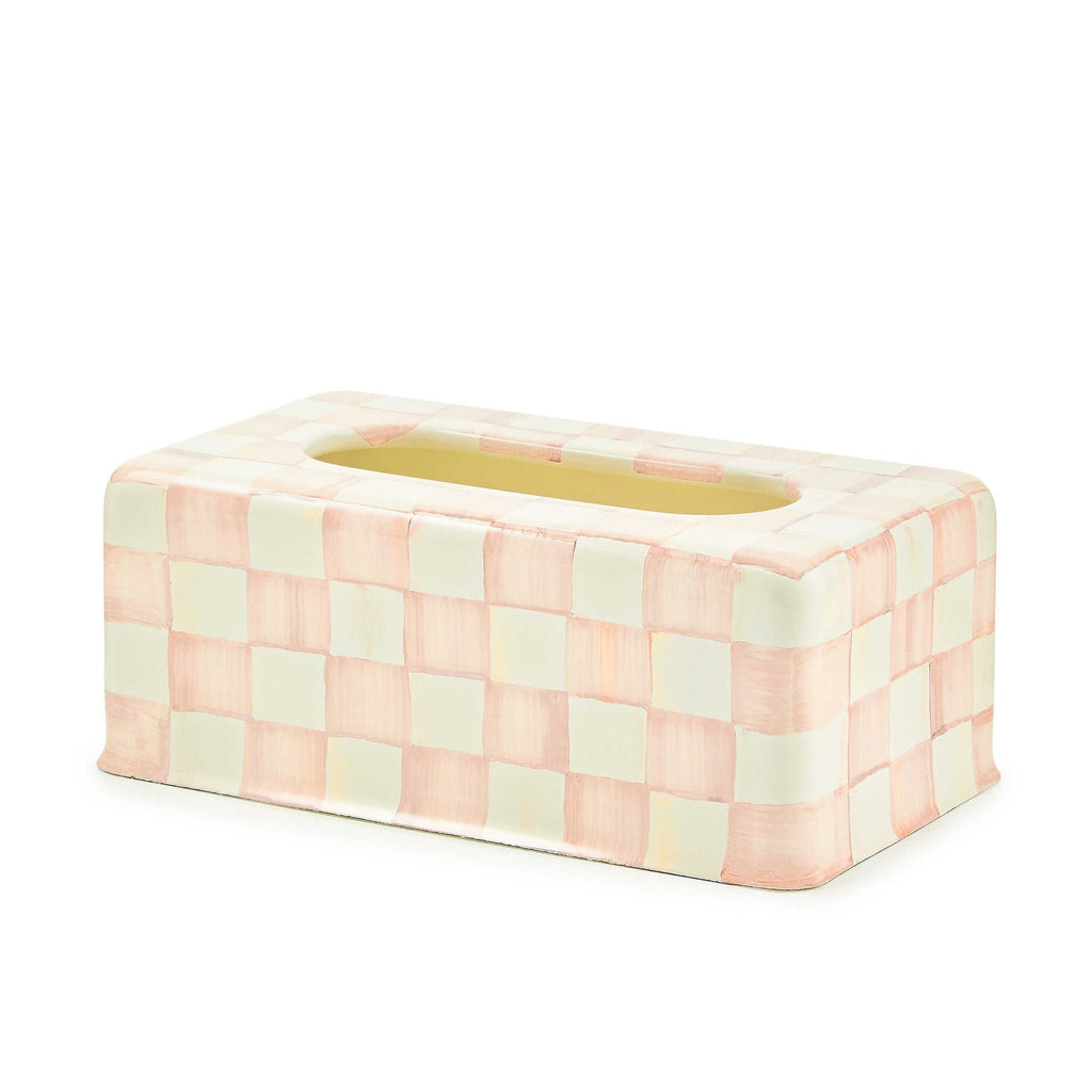 Rosy Check Enamel Standard Tissue Box Cover