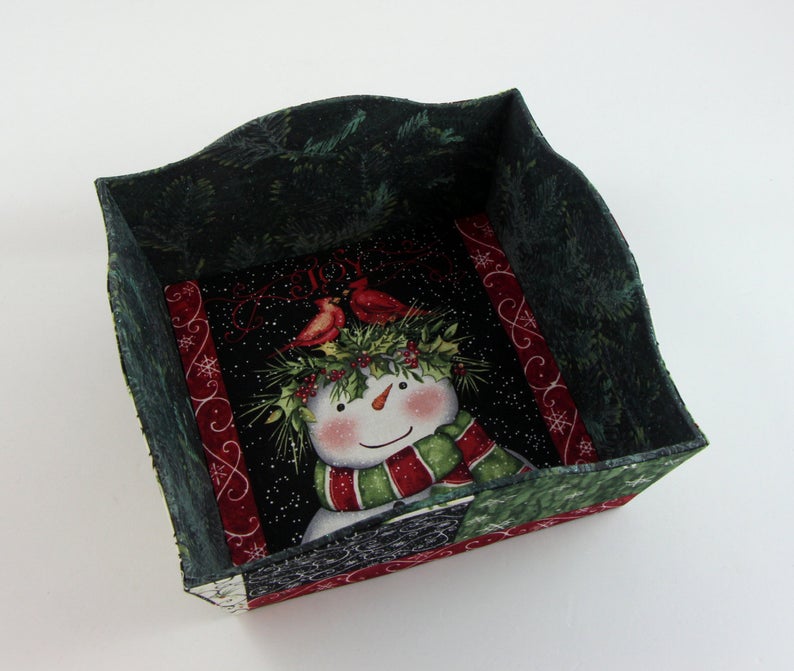 Fabric covered box tray DIY kit, fabric box kit, cartonnage kit 140, online instructions included